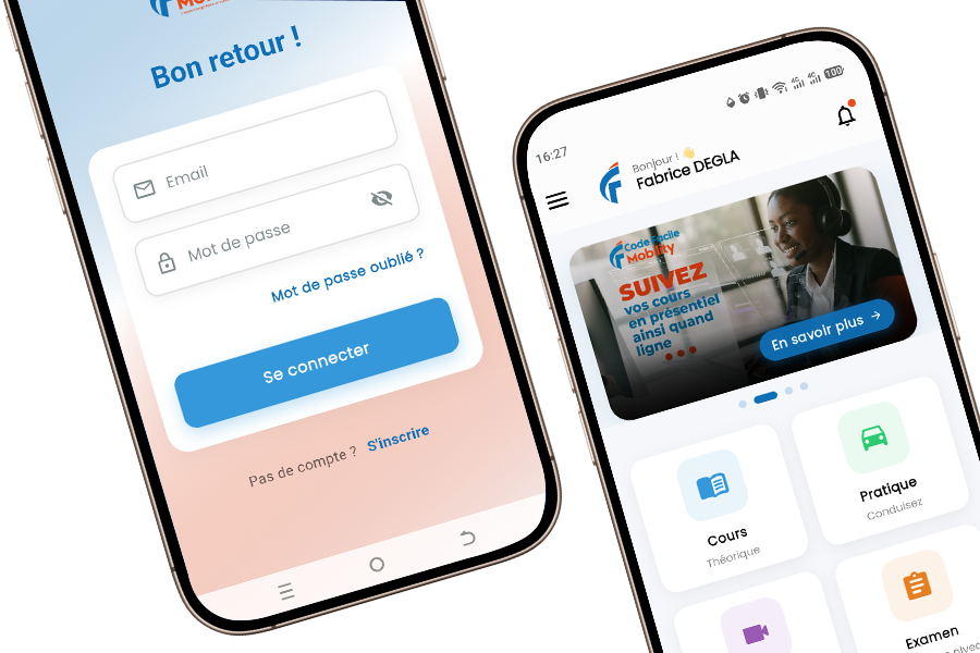 Application mobile Code Facile Mobility