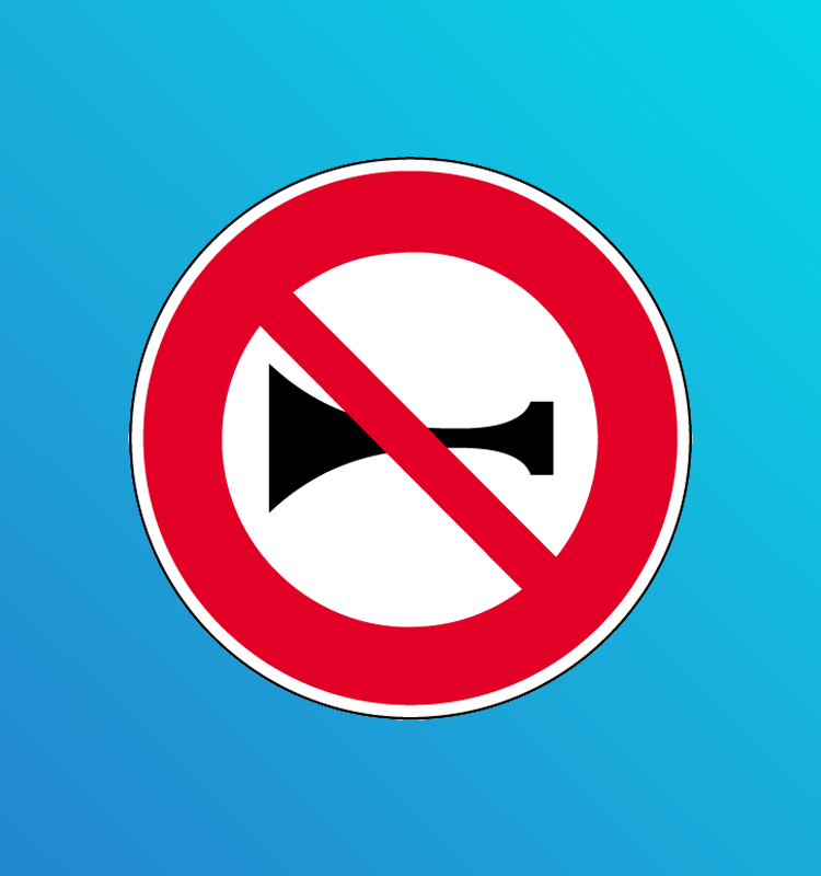 Signaux sonores interdits - B16