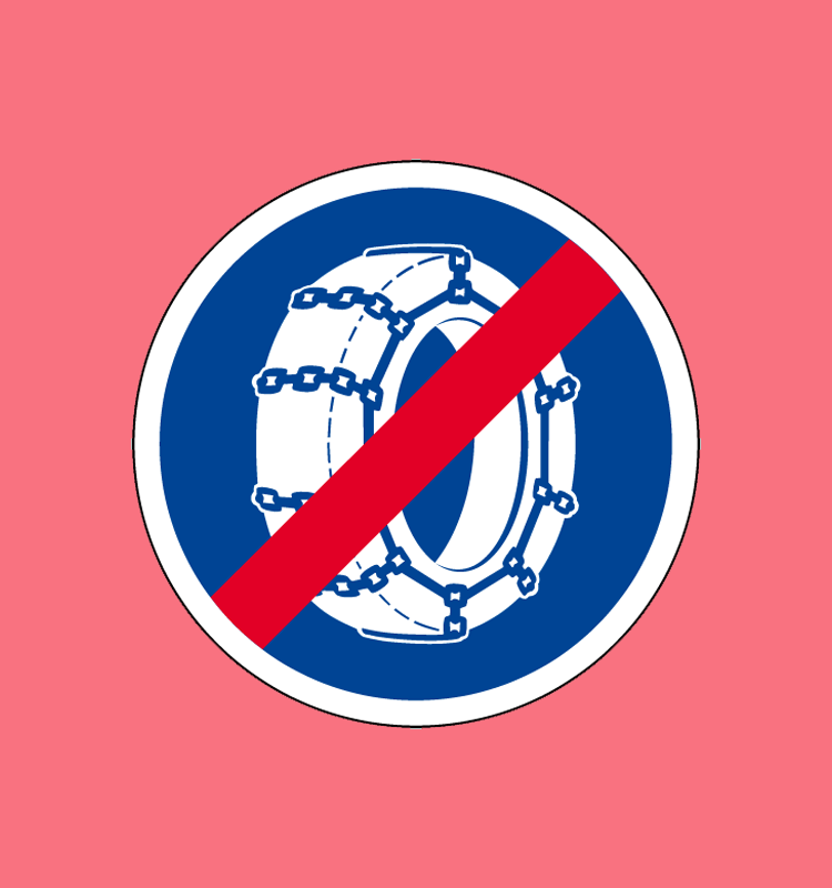 Fin d'obligation de l'usage des chaînes à neige - B44