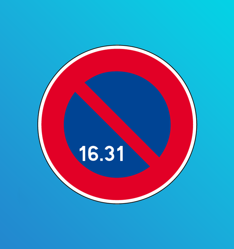Stationnement interdit du 16 à la fin du mois - B6a3