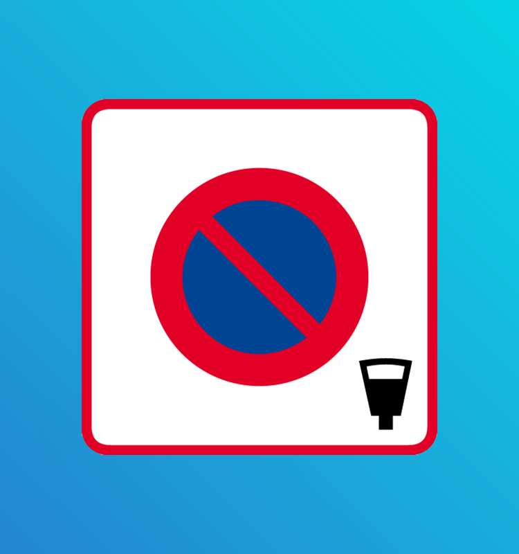 Entrée d'une zone à stationnement payant - B6b4