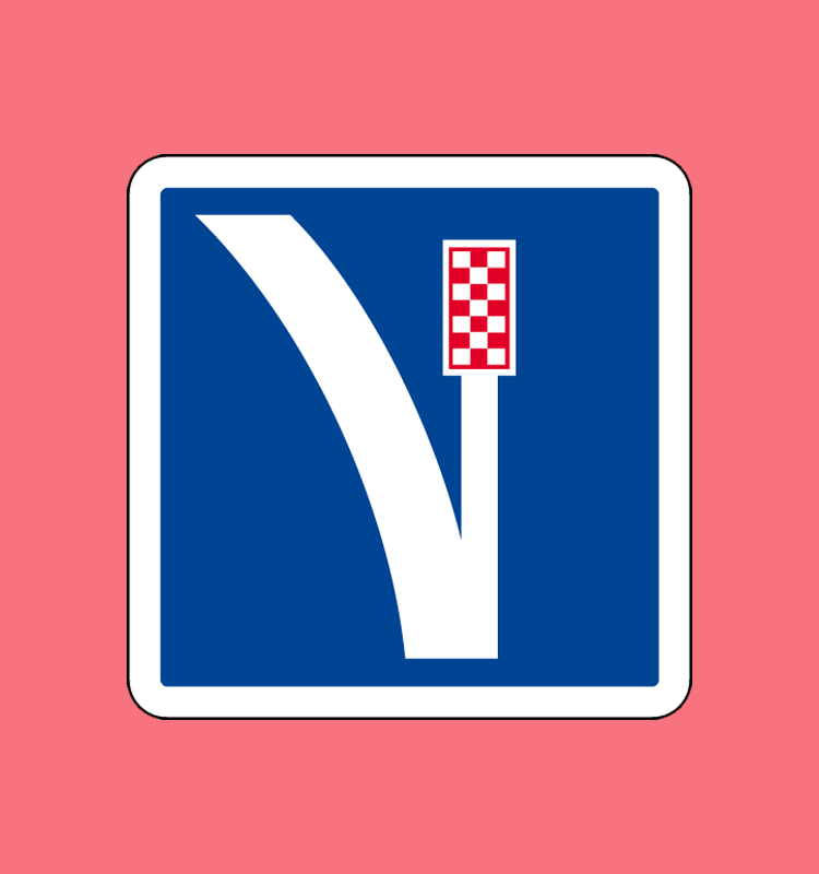 Voie de détresse à droite - C26a