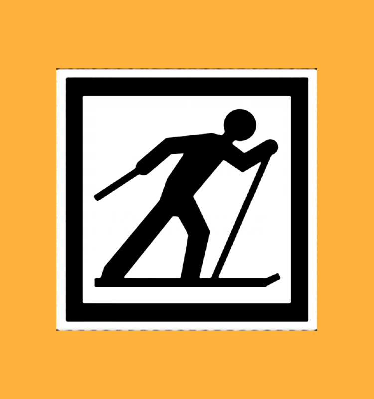 Point de départ d'un circuit de ski de fond - ID21a