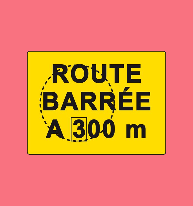 Indication de chantier important ou de situations diverses - KC1