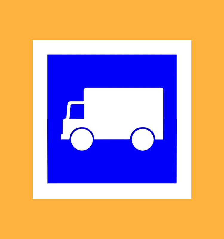 Direction conseillée aux véhicules affectés au transport de marchandises - SC1a