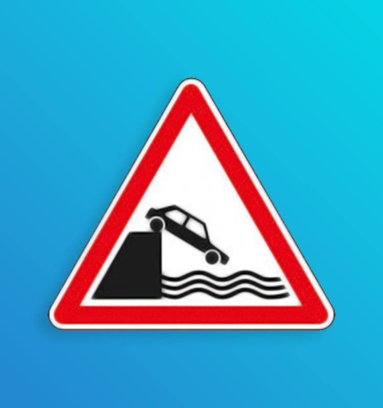 Débouché sur un quai ou une berge - A20