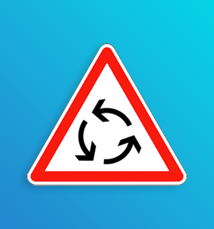 Carrefour à sens giratoire - AB25