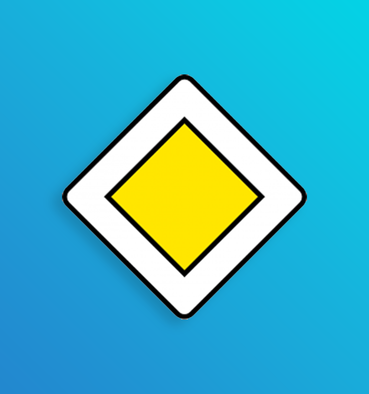 Indication du caractère prioritaire d'une route - AB6